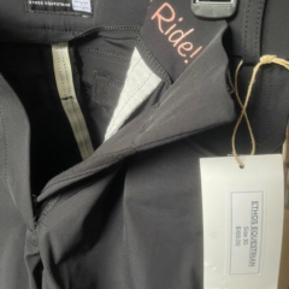 Breeches: Ethos black full-seat breeches - Picture 3 of 3